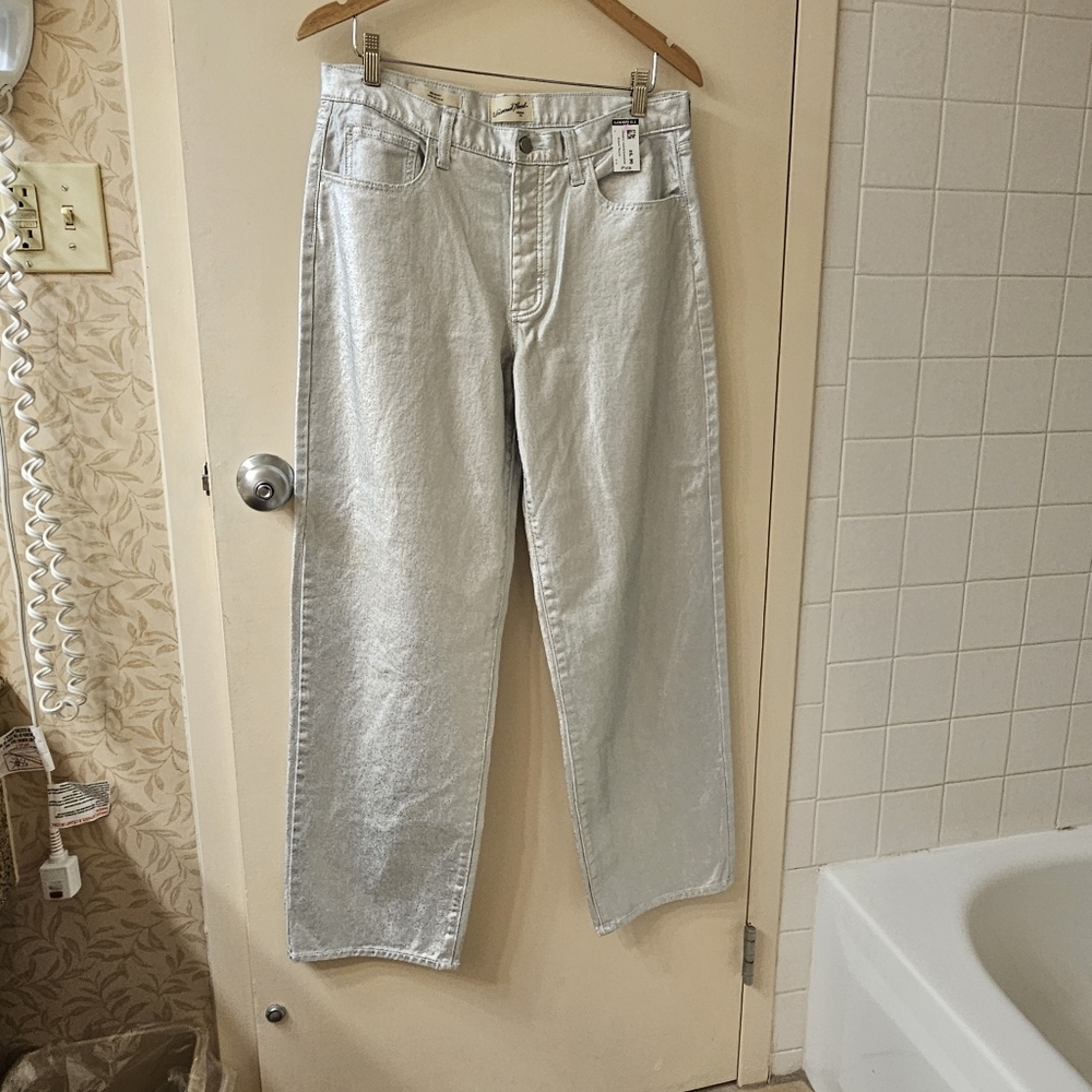 Universal Thread - Women's 100% cotton Silver Straight Leg Jeans -Size 8R - Picture 1 of 10